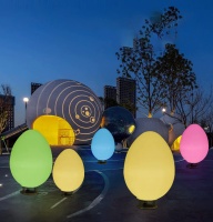 Светильник Яйцо 54х95 солнечная батарея, RGB Светильник Яйцо 54х95 солнечная батарея, RGB